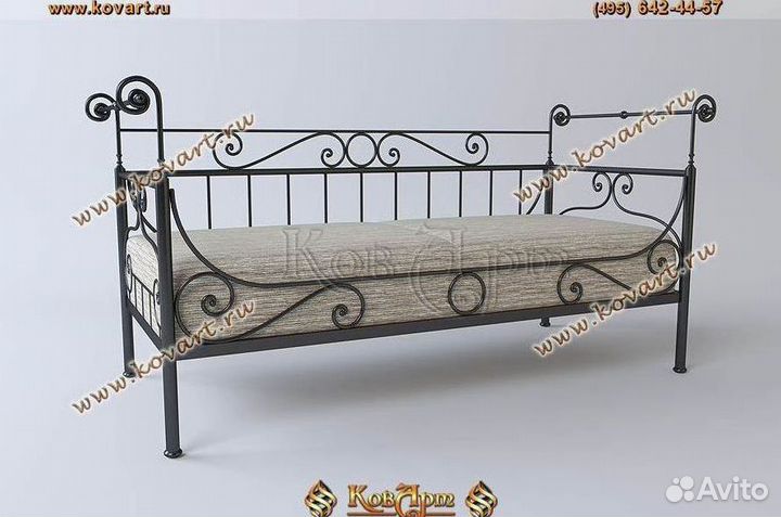 Диваны кованые. Кровать диван кованая. ART: K714