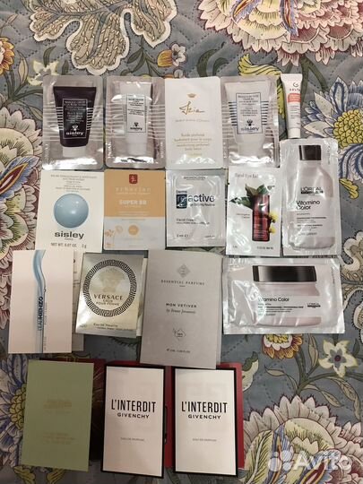 Сет пробников косметики и парфюмерии.17 шт+ купон