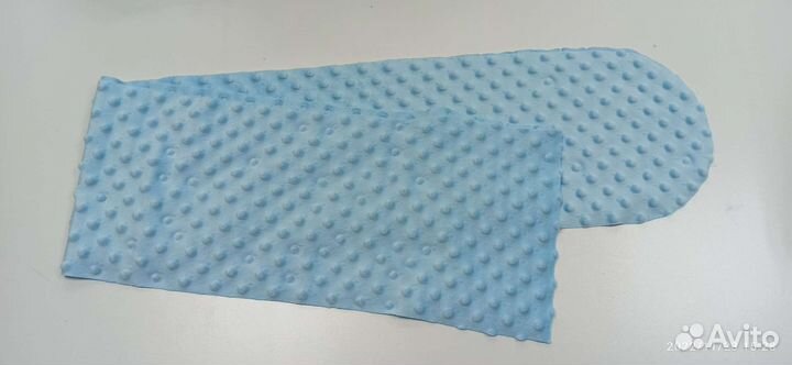 Ткань для рукоделия плюш Минки Дот, сатин19х110см