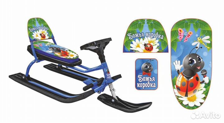 Снегокат Барс божья коровка