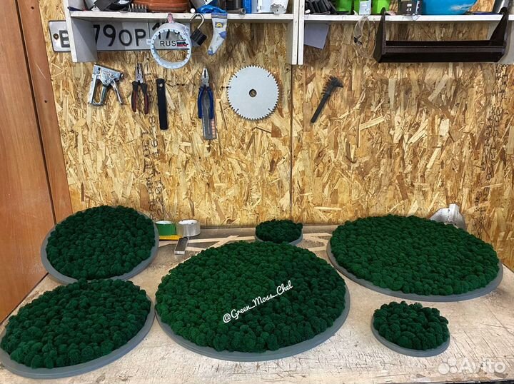 Декор из стабилизированного мха