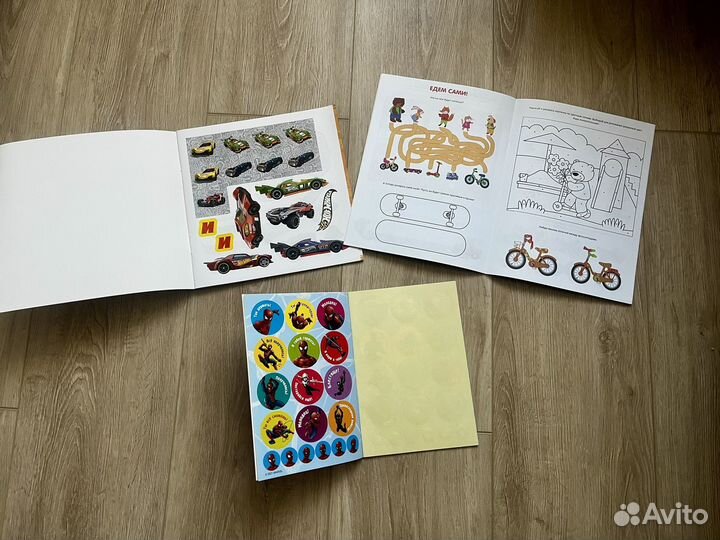 Книги с наклейками/задания для детей