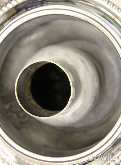 Самовар «Граненая репка» в никеле