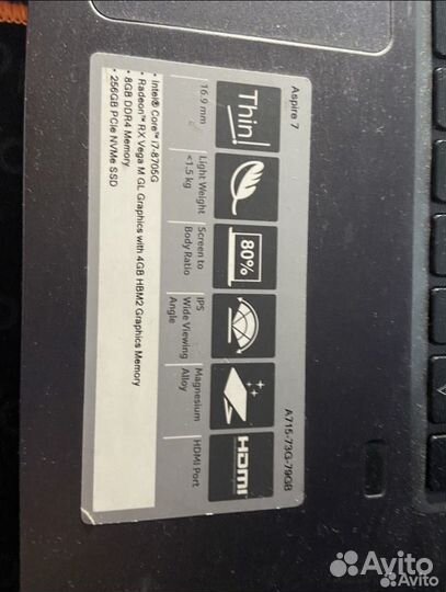 Ноутбук acer aspire