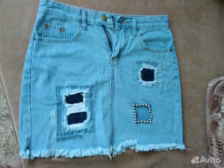 Юбка джинсовая