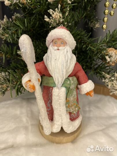 Ватная елочная игрушка Дед Мороз