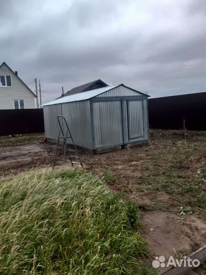Гараж металлический хозблок