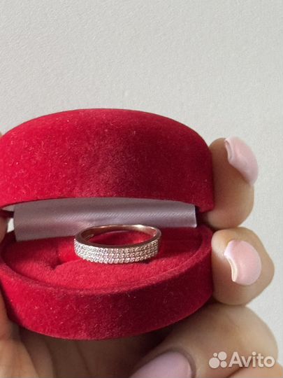 Кольцо золотое 2 размера