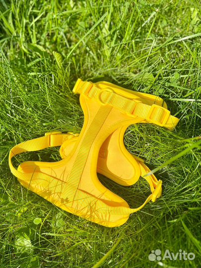 Шлейка для маленьких собак и кошек желтая