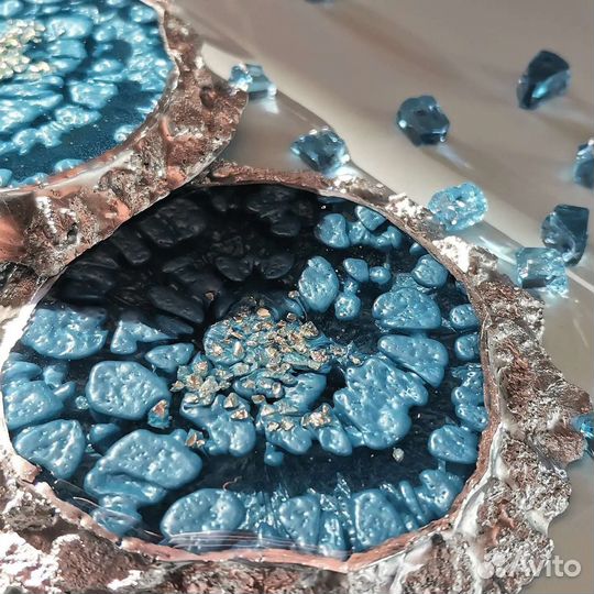 Подстаканники из эпоксидной смолы (комплект)