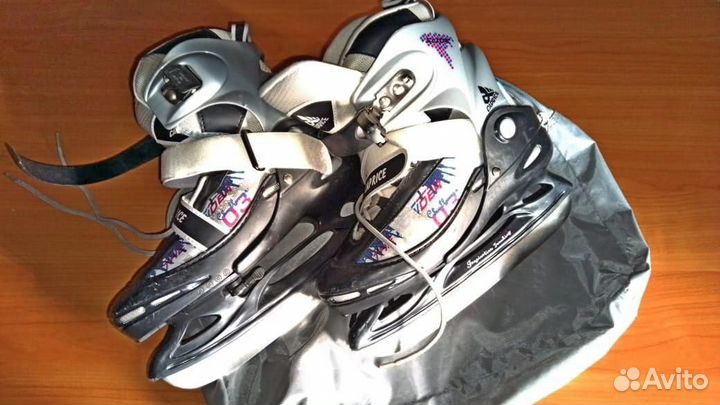 Коньки хоккейные детские раздвижные