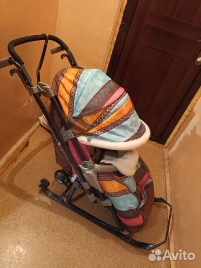 Детские санки коляска бу