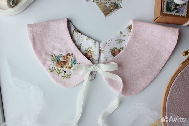 Воротник с вышивкой