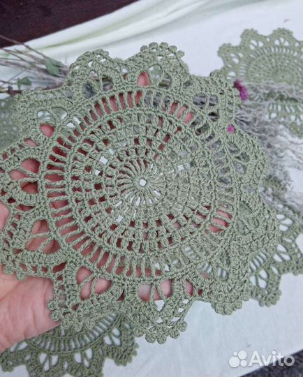 Салфетки ажурные Светлая полынь