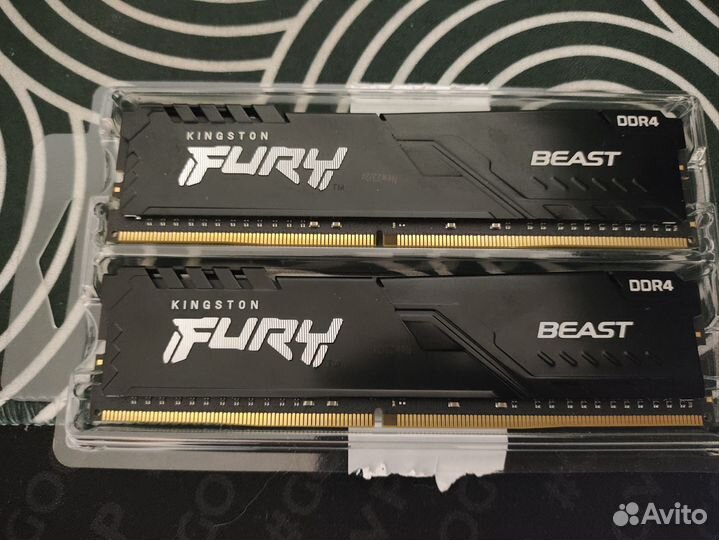 Kingston Fury Beast Black DDR4 3600 мгц