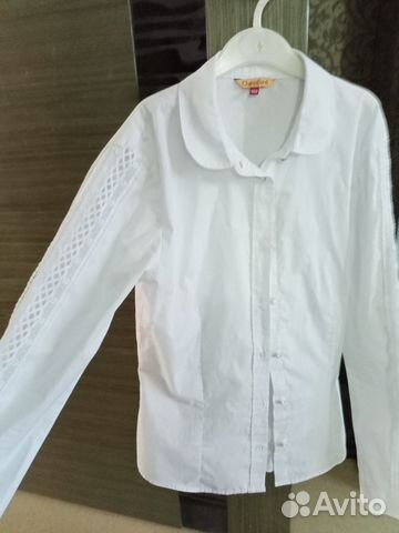 Блузка школьная белая р.158