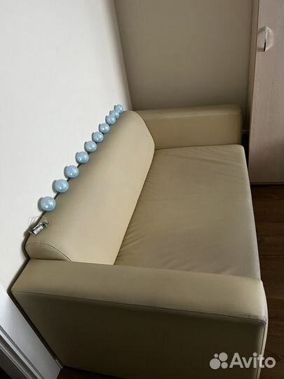 Диван и кресло кожанное IKEA