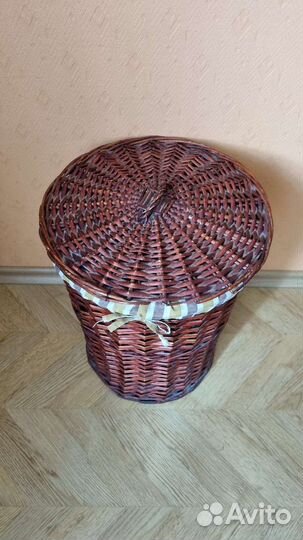 Корзина плетёная для белья
