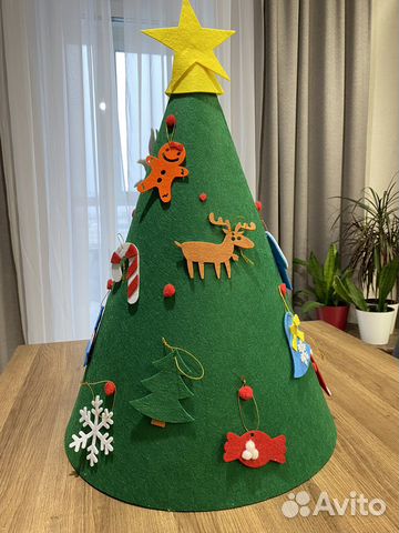 Елка из фетра