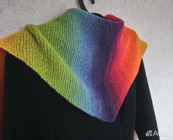 Радужный шарф-бактус новый