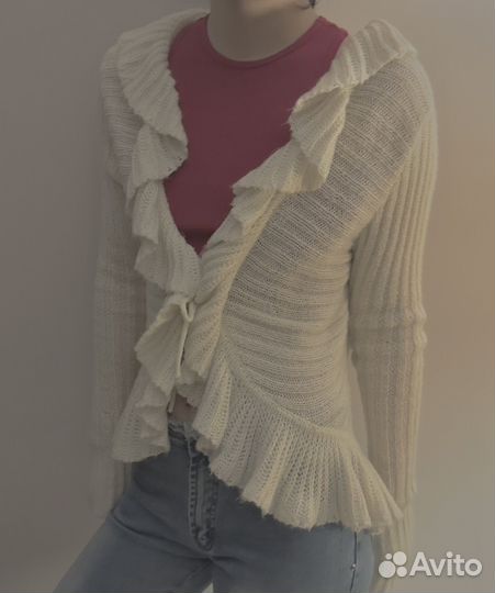 Вязаный винтажный кардиган