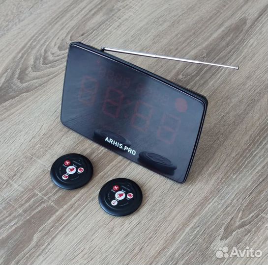 Табло отображения вызова на русском, кнопка вызова