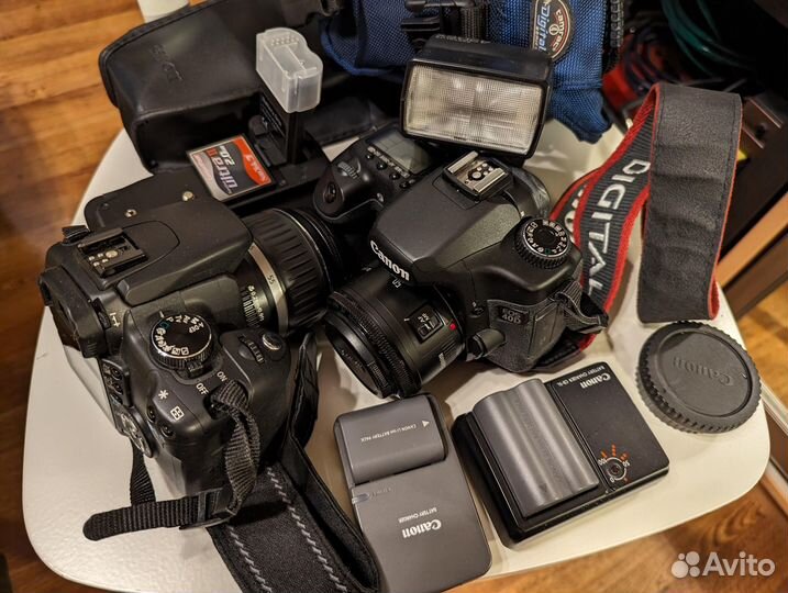 Фотоаппараты Canon 40D и 350D, объективы, вспышка