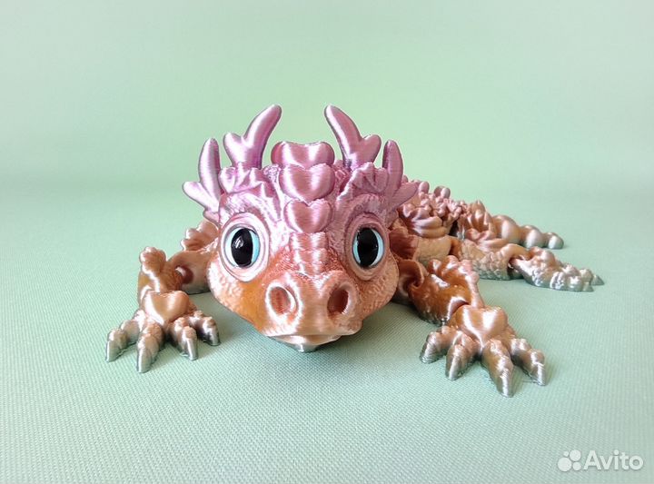 Дракон-детёныш подвижный 3Д печать