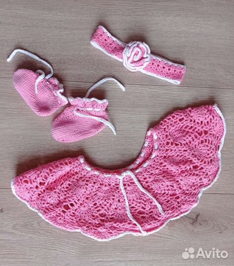 Комплект для фотосессии новорождённых девочка