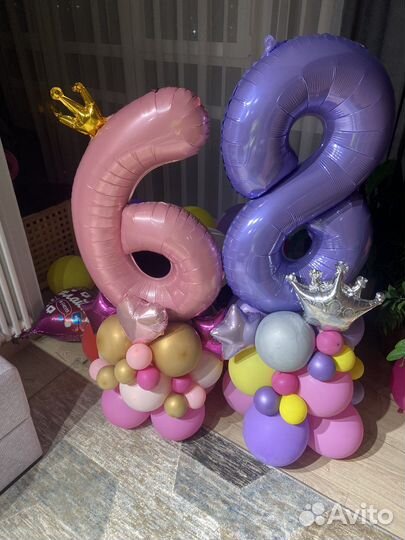 Воздушный шар цифра