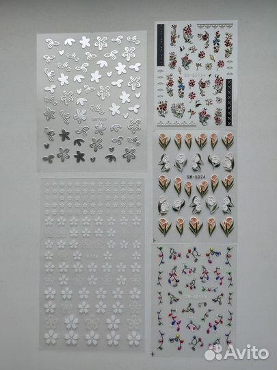 Наклейки для ногтей, для маникюра Новые