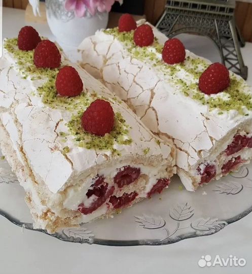 Меренговый рулет торты трайфлы капкейки
