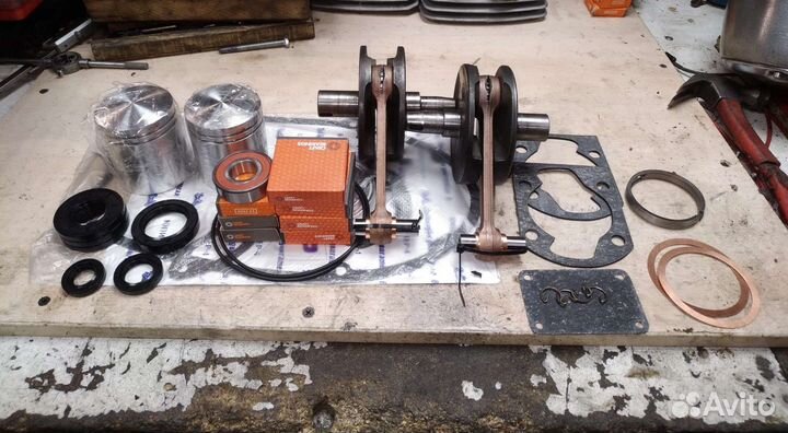 Коленчатые валы Иж Юпитер 1/2/3/4/5/6 шатуны USS