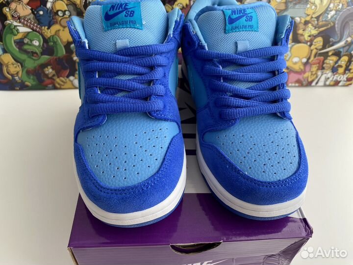 Nike sb dunk low blue raspberry кроссовки