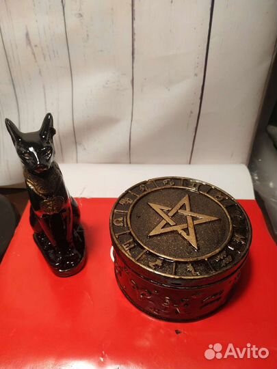 Статуэтка кошка бастет+шкатулка
