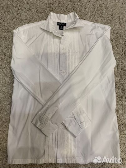 Рубашка белая на 10 лет