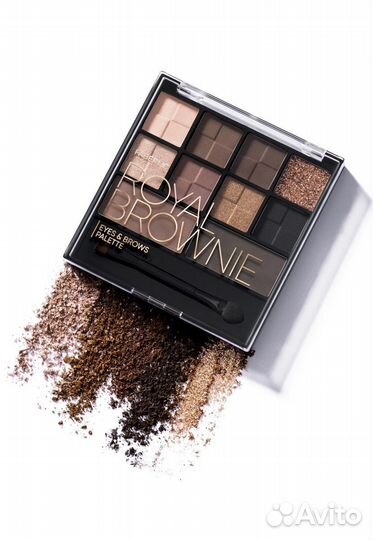 Палетка теней для век и бровей Royal Brownie