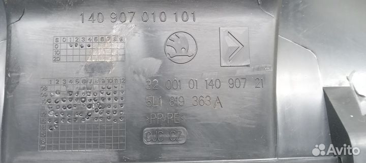 Воздуховод Yeti 2009