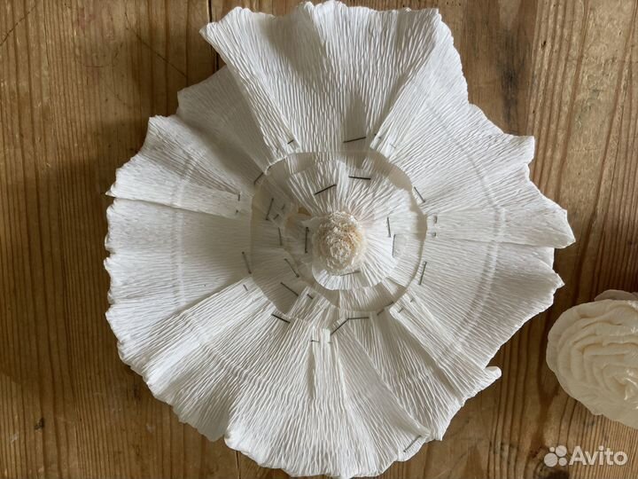 Для Ольги: Цветы из гофрированной бумаги