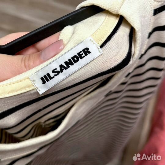 Футболка в полоску джил зандер jil sander