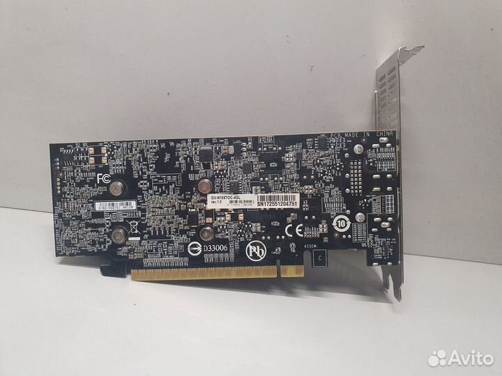 Видеокарта 4Gb Gigabyte GeForce GTX1050Ti