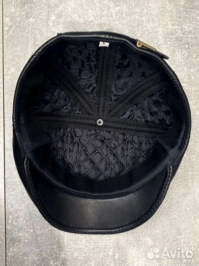 Мужская кожаная кепка