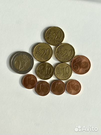 Монеты евро