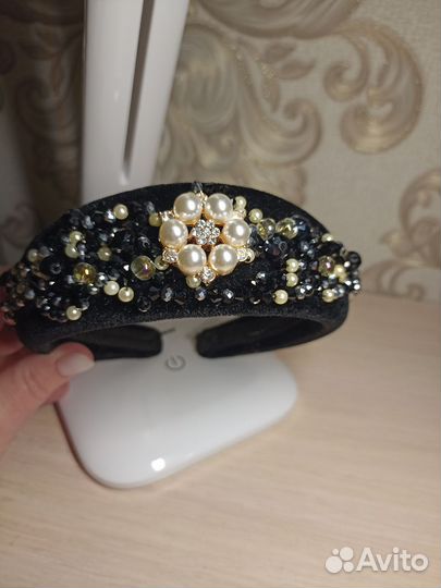 Ободок для волос ручной работы