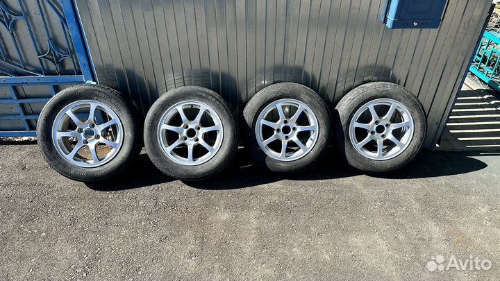 Кованные диски R14 RTex 4x100 на хороших шинах
