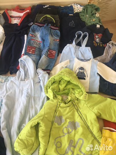 Пакет фирменных вещей на мальчика 62,74,80,86,92