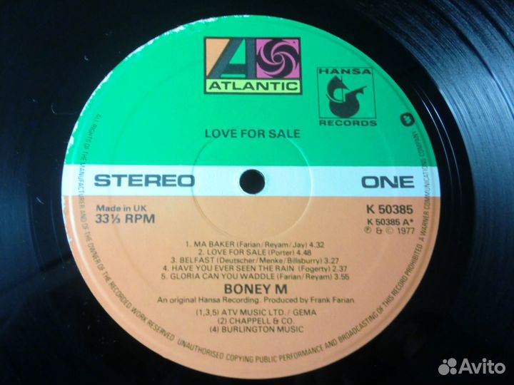 Boney M 4 LP UK