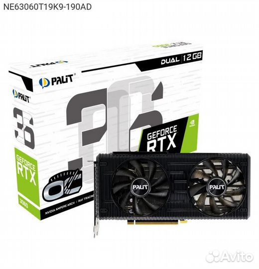 Видеокарта Palit nVidia GeForce RTX 3060 Dual OC G