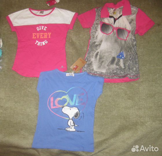 Новые футболки р.128-134. Хлопок