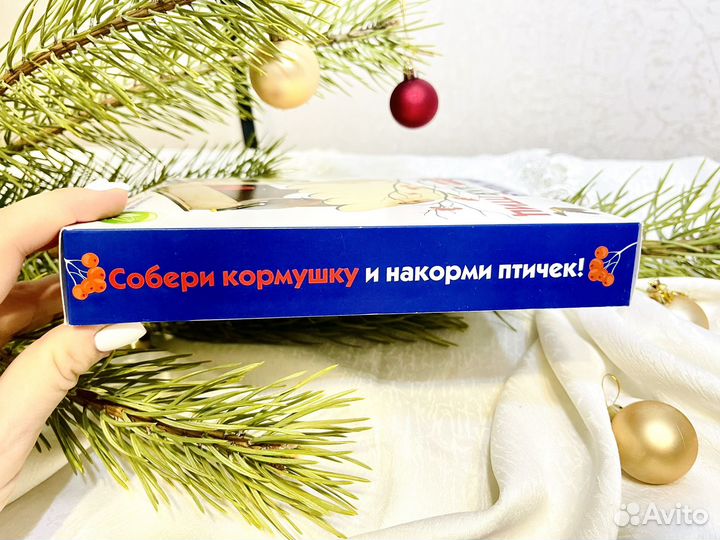 Кормушка для птиц новая из дерева сборная модель